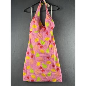 Vintage White Label Lilly Pulitzer Halter Anna halter Top Dress Size 2